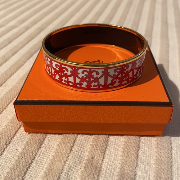 Hermes Balcons du Guadalquivir bangle red, white - Picture 7 of 10
